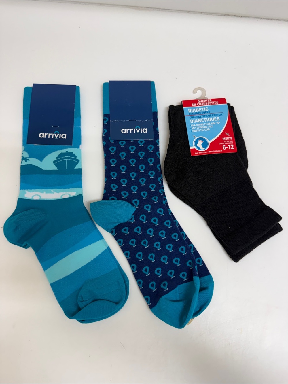 3 Pair Mens Socks for Compression&Diabetics NWT